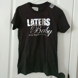 Black Fifty Shades of Grey top.